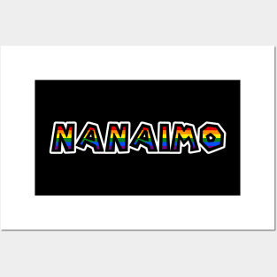 City of Nanaimo - LGBT Rainbow Flag Colours - Loud and Proud Text - Nanaimo Posters and Art